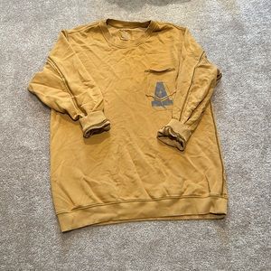 Aerie mustard yellow oversized sweatshirt